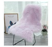 SMTCM Faux Lambskin Sheepskin Rug 60 x 100 cm Imitation Lambskin Carpet Longhair Fur Look Fluffy Soft Fur Rug Chair Cushion Floor Rug Seat Skins Imitation Wool Mat for Sofa Living Room