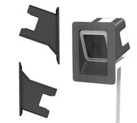 Smteyenova 2 Pack Angled Window Mount for Wyze Window Camera/Cam v4 v3, 20 Degrees Tilt (Up/Down/Left/Right) (Black)