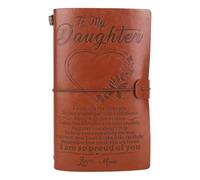 smtfcty Leather Journal, to My Daughter’s Gift Travel Journals Birthday Christmas Gifts from Mum, Diary Journal 18th Birthday Gifts for Girls, Personalised Diary Notebook Graduation Gift for Daughter