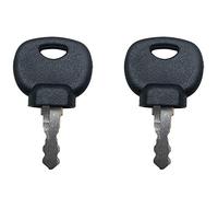 SMTHOME 2Pcs Spare 14607 Ignition Keys Plant Appliaction for JCB BOMAG MANITOU Tractor