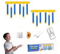 SMTSEC Catching Sticks Games Reaction Training Toy Adults Kids, Drop Sticks Game With 3 Adjustable Speed And Remote, Hand-Eye Coordination Training Reaction Game Interactive Games,Blue-2 Set