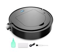 SMTSEC Robot Vacuum Cleaner With Mop, 4-In-1 Automatic Robotic Vacuums Cleaner Super Thin Quiet Sweeping Robot With 2000pa Powerful Suction Sweeper For Pet Hair Carpets And Hard Floors,Black-1 PACK