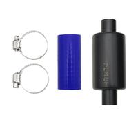 smTSRC 4Pcs Exhaust Pipe End Silencer Kit FLMLF for 1/5 HPI RV Km Baja 5B 5T 5SC Losi 5ive RC Car Parts (Black and Blue)