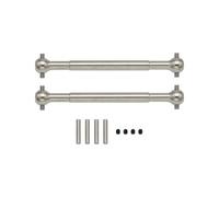 smTSRC RC Car 2Pcs Alloy Drive Shaft 9mm Dogbone for 1/5 HPI ROFUN RV KM BAJA 5B 5T 5SC (Silver)