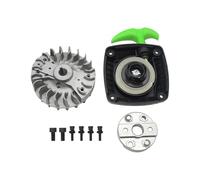 smTSRC RC Car Easy Pull Recoil Start Starter and Flywheel Set fit 23-36CC Zenoah Chongyang Rovan for 1/5 Hpi Rovan Baja 5B 5T 5SC King Motor Redcat Car (Green)