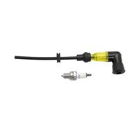 smTSRC Visible Flash Ignition Coil Cap and Spark Plug Kit for 1/5 Hpi Rofun Km Rovan Baja LT FG GoPed Redcat for 23cc-71cc Engines RC Car Parts (Yellow)