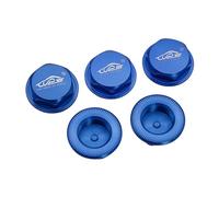 smTSRC Wheel Nut Cap 17mm 5PCS for 1/5 RC HPI BAJA 5B 5T 5SC Rovan King Motor (Blue)