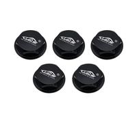 smTSRC Wheel Nut Cap 24mm 5PCS for 1/5 HPI BAJA ROVAN 5B 5T 5SC Rovan King Motor RC CAR PARTS (Black)