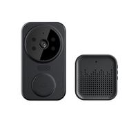 SMTYXS Tuya Popular M8 Wireless Doorbell Camera 1080 HD Informe Ring Chime WiFi Video Smart Intercom Doorbell(Black)