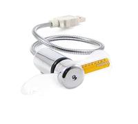 SMTYXS USB Fan Gadgets Electronic Rechargeable Mini Time Computer Accessories With Temperature Display Led Light Gadget For PC Laptop Strong Wind(C2)