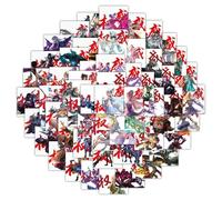 SMTZ-90pcs Game Character Glory of Kings Authority Square Sticker Decorative Phone Case Water Cup Computer Desk Waterproof Sticker
