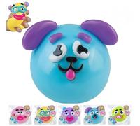 Smu_shers Squishy Fidget Stress Toy with Interchangeable Squishy Dog Faces, Funny Smu_shers Dog Face SwapSquishy Stress Relief Sensory Squeeze Toy for Adults (Blue)