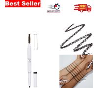 Smudge-Proof Brow Definer with Built-In Brush - Deep Brown for Effortless Style