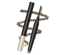 Smudge-proof eyebrow pencil, 2-in-1 eyebrow pencil, easy to apply and shape, long-lasting waterproof and sweatproof, creating a natural and refined makeup effect.