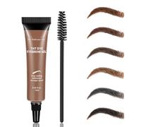 Smudge-proof Eyebrow Tinting Kit, Three Dimensional Eyebrow Dye Cream, Waterproof, Natuarl Eyebrow Mascara with Brush, Long Lasting & Shape Natural Eyebrow (B)