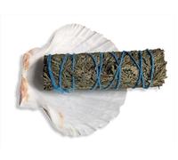 Smudge Stick Kit with Scallop Shell & Wooden Tripod Stand - Complete Smudging Set (Cedar)