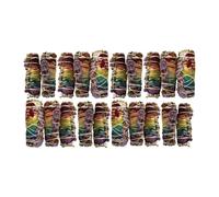 Smudge Stick, White Sage, 7 Chakra Petals and Purple Sinuata 4", Pack of 20
