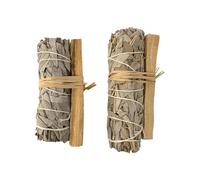 Smudge Stick, White Sage and Palo Santo 4", Pack of 2