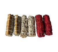 Smudge Sticks Variety Pack, 6pcs, Includes Classic Sage, Palo Santo Blend and Dragon’s Blood Sage, 4-inch