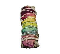 Smudge Sticks, White Sage and 7 Chakra Petals, 4", Pack of 10