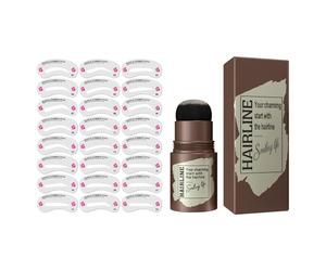 Smudgeproof Eyebrow Stamps Set with 24pcs Stencils Waterproof Natural Looking Brow Shaper for Everyday Makeup Eyebrow Stamps and Stencil Set