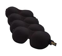 SMUG 100% Blackout Sleep & Eye Mask | Eyelash Extension Friendly | Eye Masks for Sleeping | Sleep Masks for Women & Men | Straps for Dream Comfort & Adjustability | Black (Pack of 4)