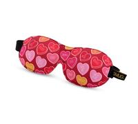 SMUG 100% Blackout Sleep & Eye Mask | Eyelash Extension Friendly | Eye Masks for Sleeping | Sleep Masks for Women & Men | Straps for Dream Comfort & Adjustability | Heart Sweets