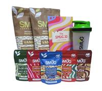 SMUG 30 Diet Plan - Complete 30-Day Kit with High Protein Protein Powder, Daily Supplements, Printed Routine and Shaker Included - Weight Management Support - Made in Britain (Vanilla)
