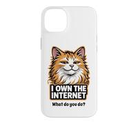 Smug Cat I Own The Internet Meme Feline Owner Case for iPhone 14 Plus