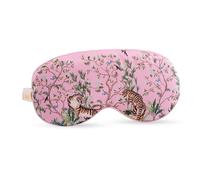 SMUG Cloud Padded Satin Sleep Mask Eye Cushions | 100% Blackout | Skin & Hair Friendly | Improve Sleeping | Plush Sleep Masks for Women & Men | Elasticated Strap for Dream Comfort | Tiger