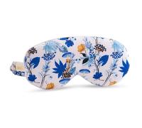 SMUG Cloud Padded Satin Sleep Mask Eye Cushions | 100% Blackout | Skin & Hair Friendly | Improve Sleeping | Plush Sleep Masks for Women & Men | Elasticated Strap for Dream Comfort | Cornflower