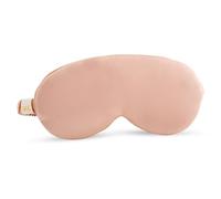 SMUG Cloud Padded Satin Sleep Mask Eye Cushions | 100% Blackout | Skin & Hair Friendly | Improve Sleeping | Plush Sleep Masks for Women & Men | Elasticated Strap for Dream Comfort | Caramel
