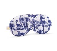 SMUG Cloud Padded Satin Sleep Mask Eye Cushions | 100% Blackout | Skin & Hair Friendly | Improve Sleeping | Plush Sleep Masks for Women & Men | Elasticated Strap for Dream Comfort | Elephant