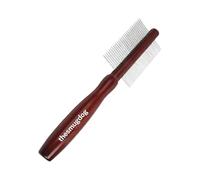 Smug Dog Double Sided Dog Comb - Metal & Plastic Teeth for Poodle, Labradoodle & All Dogs & Cats Detangling