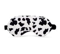 SMUG Lavender Weighted Eye Mask - Microwaveable Wheat Bag, Hot & Cold Compress for Migraine Relief, Headache, Stress, Anxiety & Sleep Aid - Deep Pressure Therapy Mask - Cow