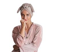 SMUG Novelty Hair Towel Wrap - Doggy | Ultra-Soft Microfibre Hair Drying Towel for Women & Kids | Quick-Dry, Super Absorbent & Gentle on Hair | Cute Animal Design, Perfect for Gifting & Self-Care