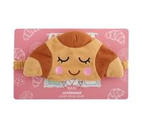 SMUG Novelty Plush Sleep Mask | Soft Padded Eye Mask for Sleeping, Travel & Naps | Light Blocking Comfort for Home, Flights & Gifts | Croissant