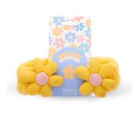 SMUG Novelty Spa Headband | Soft Coral Fleece Makeup Headband for Face Wash, Skincare, Beauty & Shower | Cute Elastic Hair Band for Women & Girls | Daisy