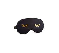 Smug Satin Sleep Mask In Jet Black Jet Black