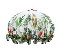 SMUG Shower Cap - Waterproof Shower Cap with Elastic Lining - Three Prints Available - Showers, Cooking, Spa Salon, Sleeping, Makeup - Shower Caps For Women UK Long Hair Short Hair - Jungle