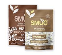 SMUG Supplements Low Calorie Protein Powder - Banana, Chocolate, Strawberry or Vanilla - Diet Protein Shake - Only 117 Calories - Low Carb and Keto Friendly (Mixed)