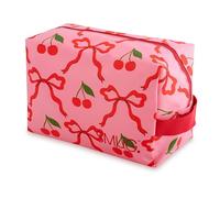 SMUG Wash Bag | Waterproof Travel Toiletry Bags for Travelling, Gym, Shower, Shaving, Toiletries, Cosmetics & Makeup Bag | Large Washbag for Men & Women | Spacious & Easy to Clean | Red Cherries