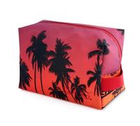 SMUG Wash Bag | Waterproof Travel Toiletry Bags for Travelling, Gym, Shower, Shaving, Toiletries, Cosmetics & Makeup Bag | Large Washbag for Men & Women | Stylish, Spacious & Easy to Clean | Sunset