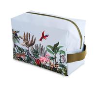 SMUG Wash Bag | Waterproof Travel Toiletry Bags for Travelling, Gym, Shower, Shaving, Toiletries, Cosmetics & Makeup Bag | Large Washbag for Men & Women | Stylish, Spacious & Easy to Clean | Jungle