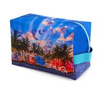 SMUG Wash Bag | Waterproof Travel Toiletry Bags for Travelling, Gym, Shower, Shaving, Toiletries, Cosmetics & Makeup Bag | Large Washbag for Men & Women | Stylish, Spacious & Easy to Clean | Miami