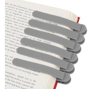 SMUK 6pcs Automatic Silicone Bookmarks for Women, Creative Book Marks Clip for Reading Lovers Men Women Teens, Unique Book Page Markers Book Mark Gifts for Book Lovers