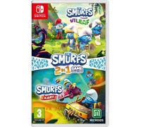 Smurfs 2 in 1 Game Collection ( Smurfs Mission Vileaf & Smurfs Kart ) Switch NEW