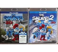 SMURFS 3D 1+2 MOVIE COLLECTION /1. THE SMURFS - THE MOVIE (3D ONLY) / 2. THE SMURFS 2 - THE MOVIE 2 (3D ONLY) = 2x BLU-RAY 3D SET