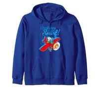 Smurfs Aerobatics Show Pilot Adventure Trending Plane Flight Zip Hoodie
