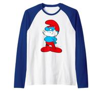 Smurfs Big Papa Wise Old Clever Genius Pose Classic Master Raglan Baseball Tee